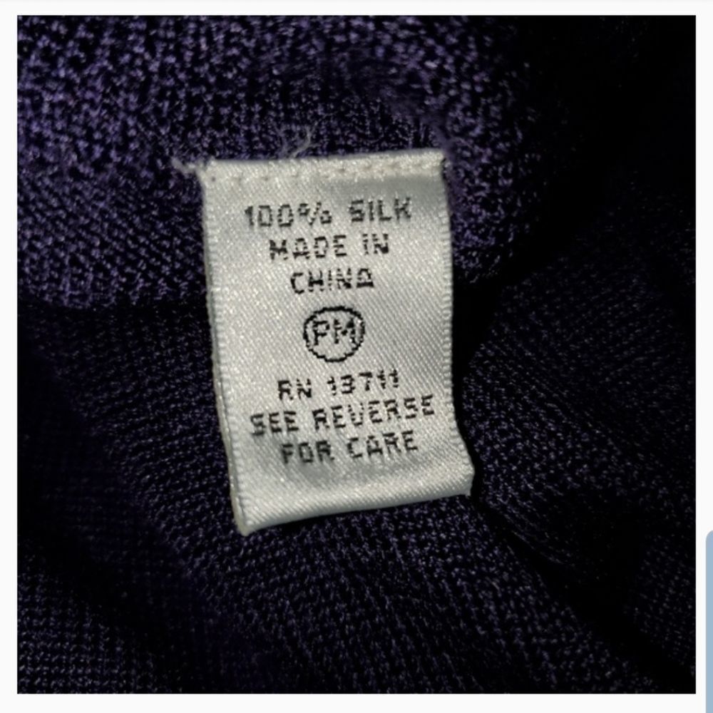 Valerie Stevens petites 100% silk sweater - Picture 3 of 7